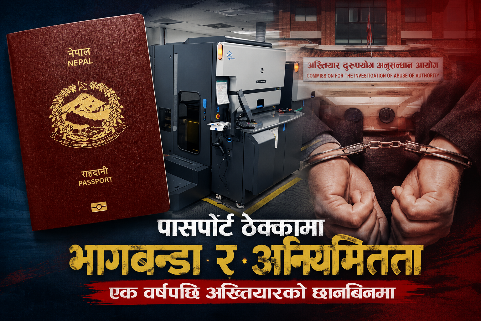 इ–पासपोर्ट ठेक्का प्रकरणमा अख्तियार सक्रिय,राजनितिक नेतृत्व पनि समातिन सक्ने